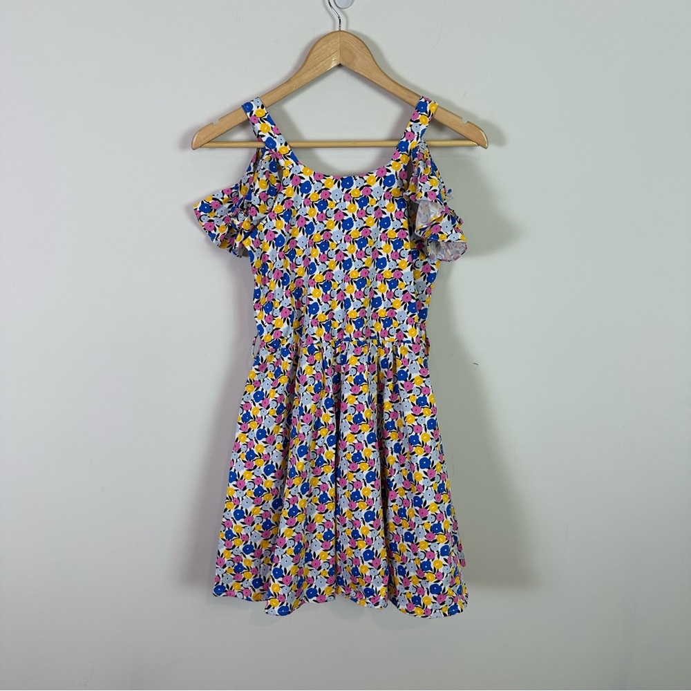 Laura V. Floral Girls Open Shoulder Floral Special Occasion Dress Size 14 Easter